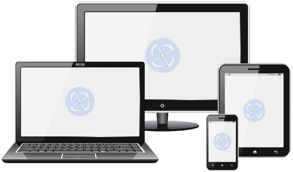 Devices showing responsive design